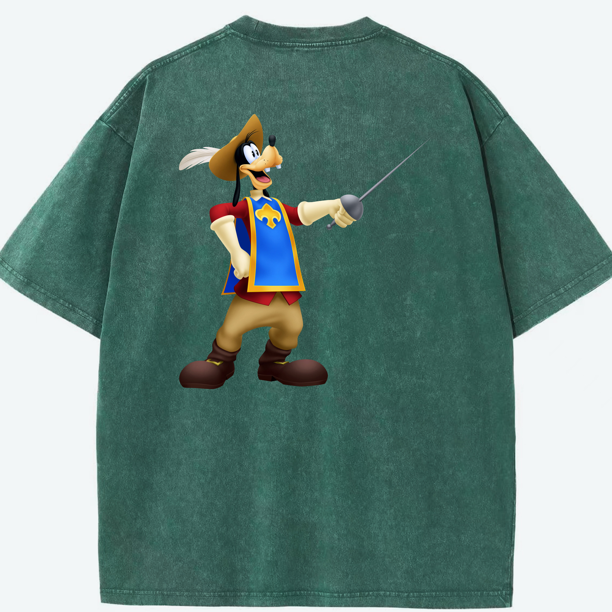 （画像用） ミッキーマウス Mickey Mouse 綿100% ヴィンテージ風 半袖Tシャツ（背面プリント）